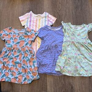 4 Toddler Girl SS Dresses